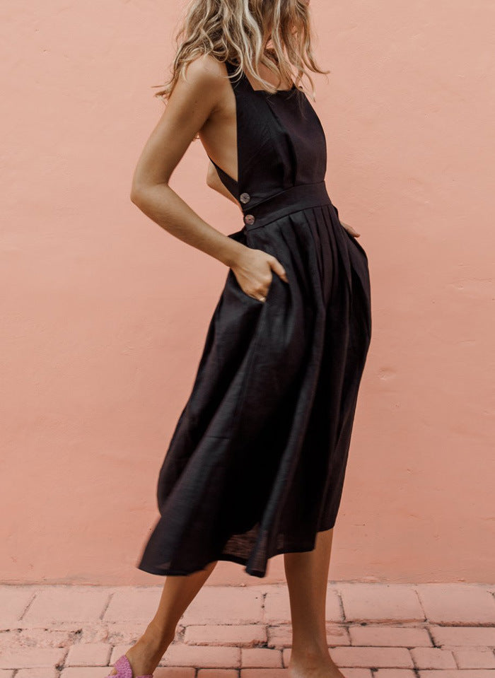 Melanie Elevated Midi Dress Premium Wardrobe Essential