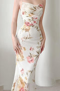 Floral Mesh Cami Mermaid Party Dress