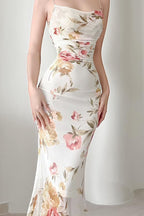 Floral Mesh Cami Mermaid Party Dress