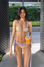 Floral Ring Streamer Bikini Set