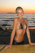 Leopard Lace Three Piece Swim Set
