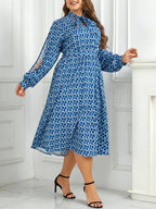 Helena Timeless Plus Size Dress Elastic Waist Designer Edit