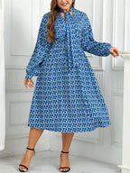 Wendy Elevated Plus Size Dress Elastic Waist Statement Occasion Edit