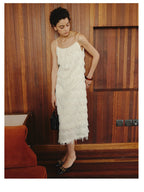 Gentle temperament, loose and thin, French slip dress
