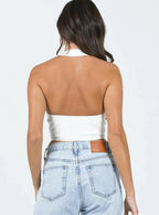 Expose Grommet Crop Top