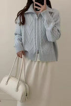 Turtleneck Cable Knit Sweater