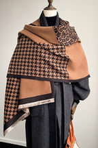 Checkered Plush Scarf