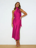 Azucena Exclusive Satin Cocktail Dress Evening Wear Edit