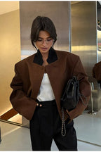 Vintage Lapel Short Jacket