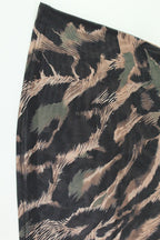 Sheer Chiffon Leopard Print Bikini Maxi Skirt Set