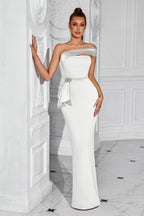 Beaded Bustier Evening Prom Dress