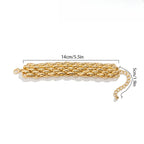 Punk Style Chunky Curb Chain Bracelet