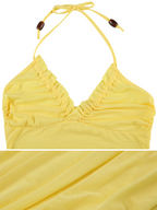 Viana Ruched Halter Top