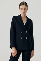 Elegant Black Office Career Chic Blazer