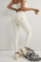 Utility Button High-Waist Booty Leggings