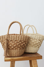 Ins Style Retro Hollow Straw Bag