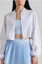 Cropped ZipUp Athletic Jacket