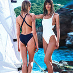 Aulikki Minimalist Open Back One Piece Swimsuit Premium Beach Edit