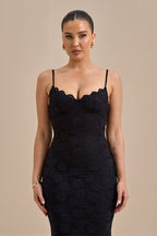 Backless Bodycon Cami Maxi Lace Dress