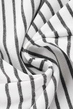 Star Print Striped Drawstring Shorts