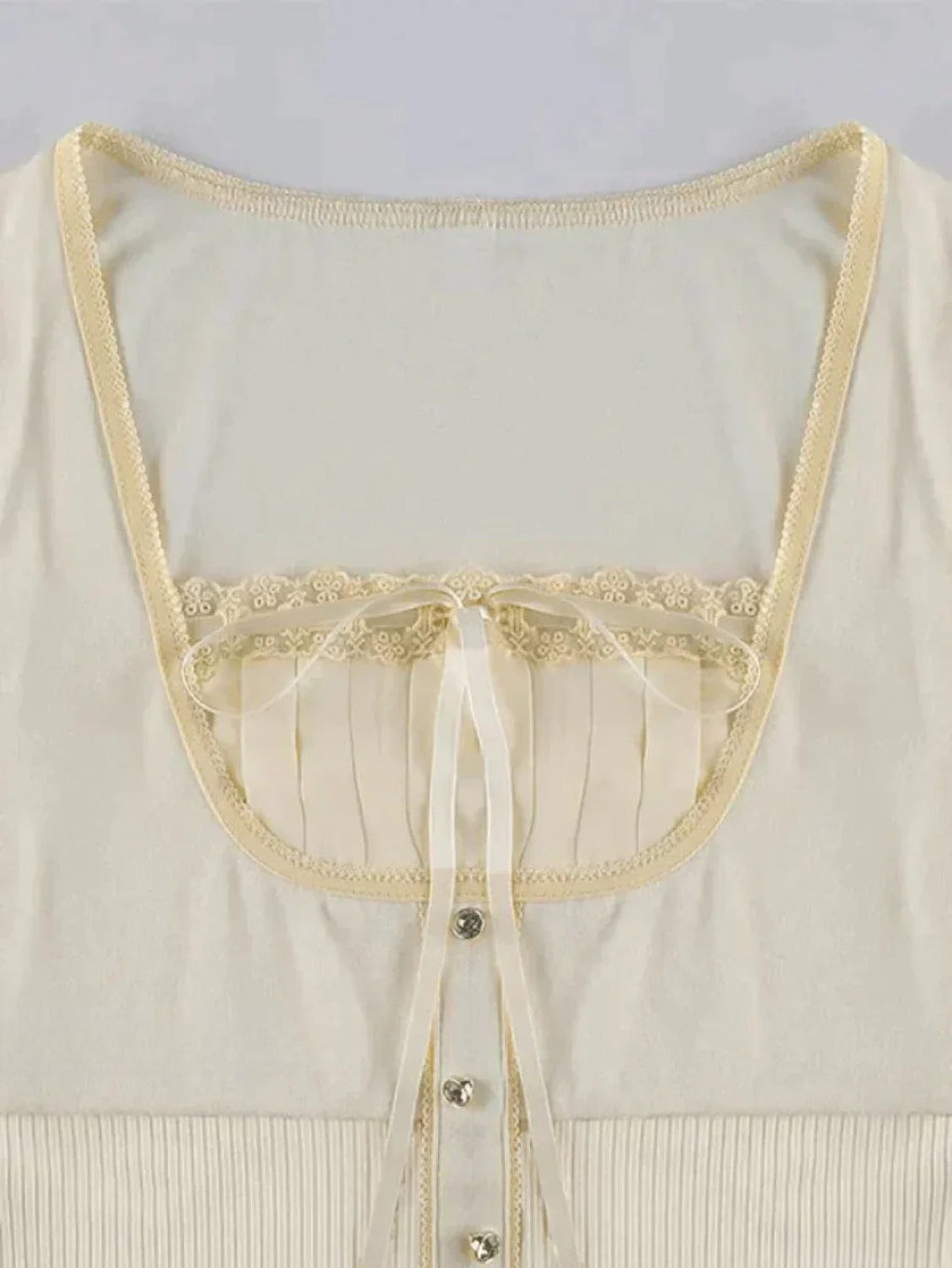 Lace Trim Padded Trendy Ribbed Crop Cami Top