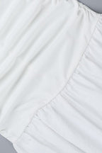 Sexy Hollow Strapless Maxi Vacation Dress