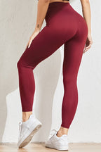 Double Row Button High-Waist Sculpting Fleece Leggings