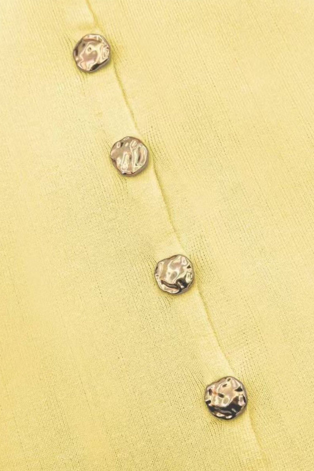 Round Neck Sleeveless Knit Button Front Tank Top