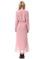 Hopeful Romantic Pleated Midi Dress Light Coral