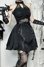 Halloween Heavy Embellished Gothic Dress