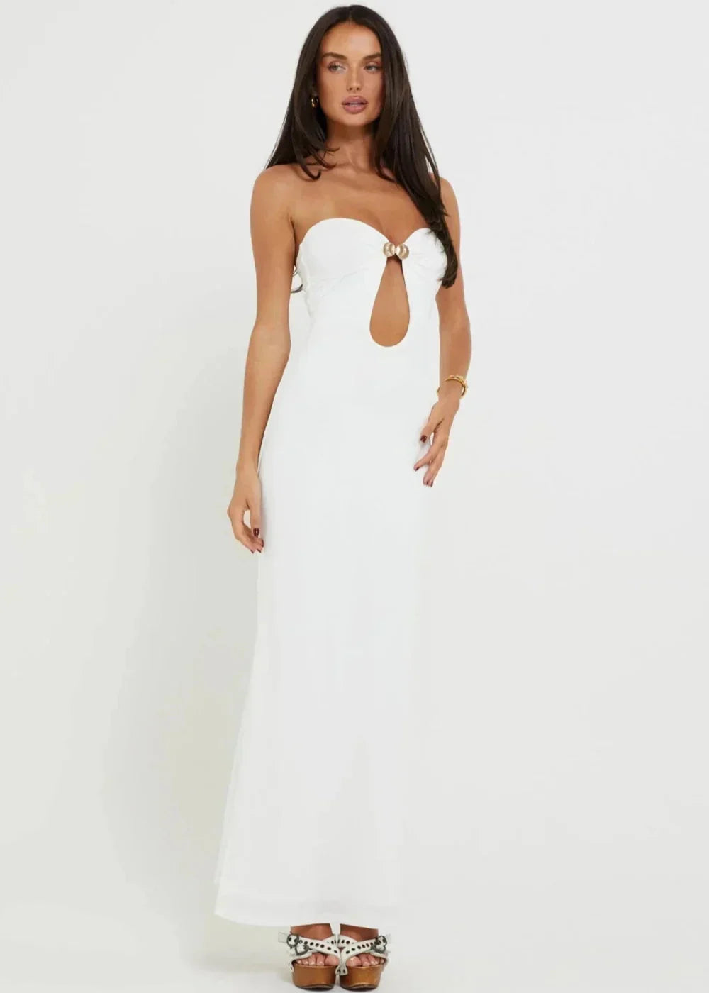 Isla Midnight - Strapless Cut-Out Maxi Dress