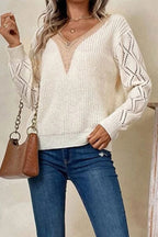 Loose casual pullover women's knitted sweater