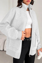 Slim Fit Casual Bomber Jacket