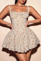 Floral Ruffled Ballet Mini Dress