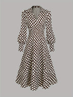 Izarah | Rhombus Print Dress