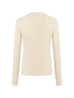 Beige Seamless Cashmere Cardigan