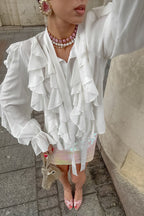 Tencel Loose Long-Sleeve Blouse