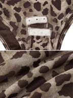 Posey Leopard Print Slant Bodysuit