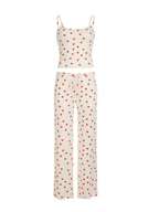Marisa Strawberry Print Pajama Set