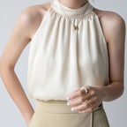 Halter Neck Suspender Sleeveless Vest.