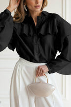 Ruffled Sheer Blouse