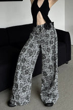 Vintage Floral Straight Leg Jeans