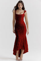 Stretch Mesh Jacquard Mermaid Formal Dress