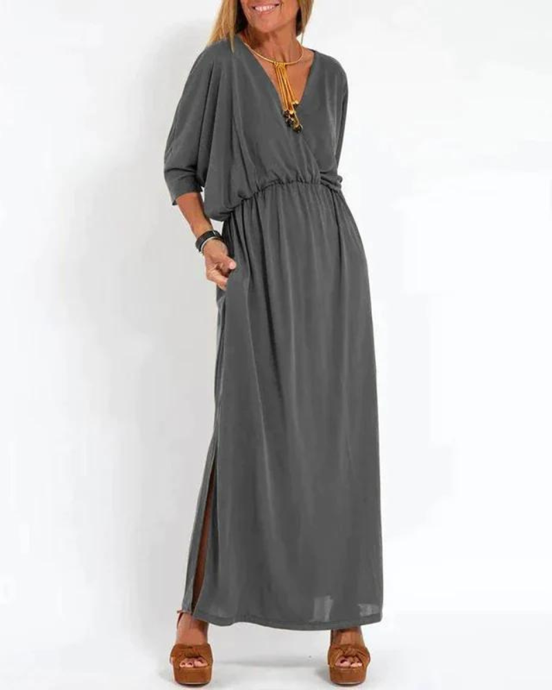 Azucena Elegant Vintage-maxi Dress for Women Romantic Soft Style