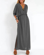 Azucena Elegant Vintage-maxi Dress for Women Romantic Soft Style
