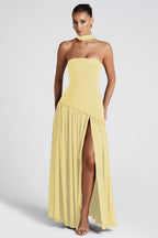Elegant Strapless Ribbon Party Dress