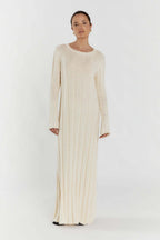 Solid A Line Maxi Sweater Dress