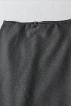 Lace Trimmed Plaid Bodycon Skirt