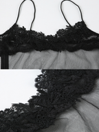 Celine Lace See-Through Mini Dress