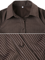 Juliett Striped Button-Up Shirt